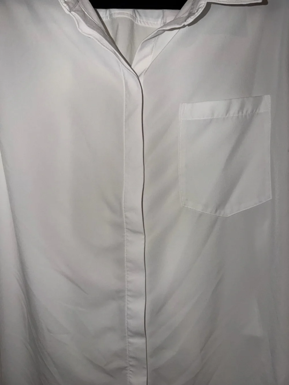 Athleta Women's White Long-Sleeve Button-Front Shirt XL - Picture 6 of 12